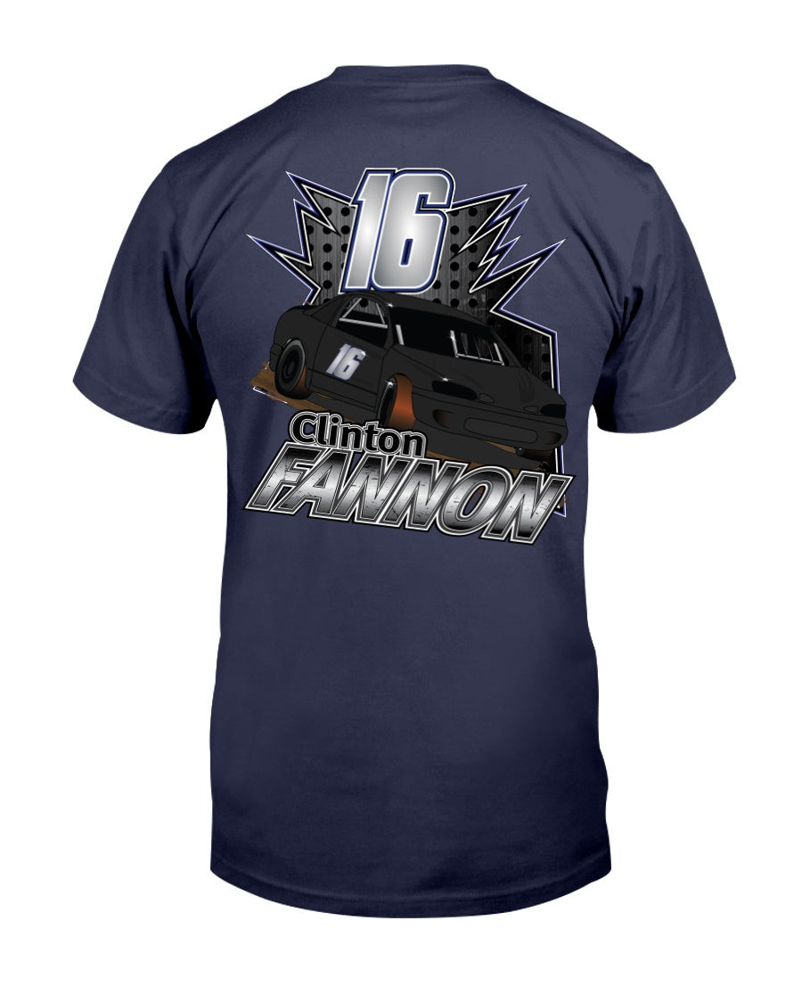 Clinton Fannon 2020 - Red Bomb Graphics - Custom Dirt Racing Shirts