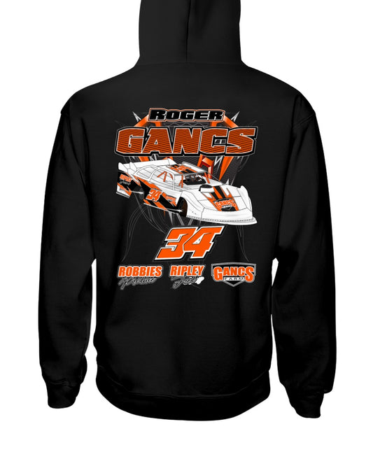 Roger Gancs 2020 Hoodie - Red Bomb Graphics - Custom Dirt Racing Shirts