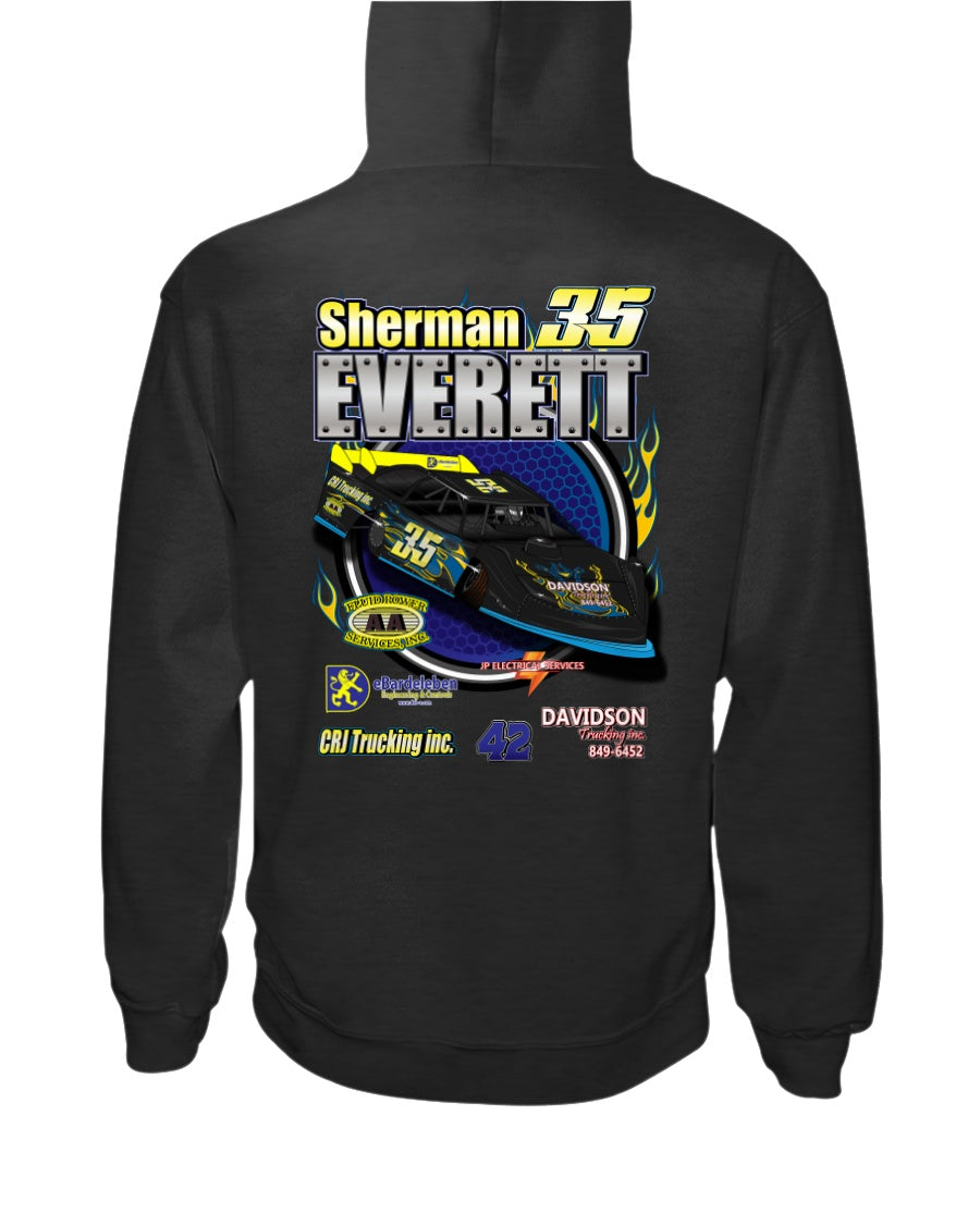 Sherman Everette 2020 Hoodie - Red Bomb Graphics - Custom Dirt Racing Shirts