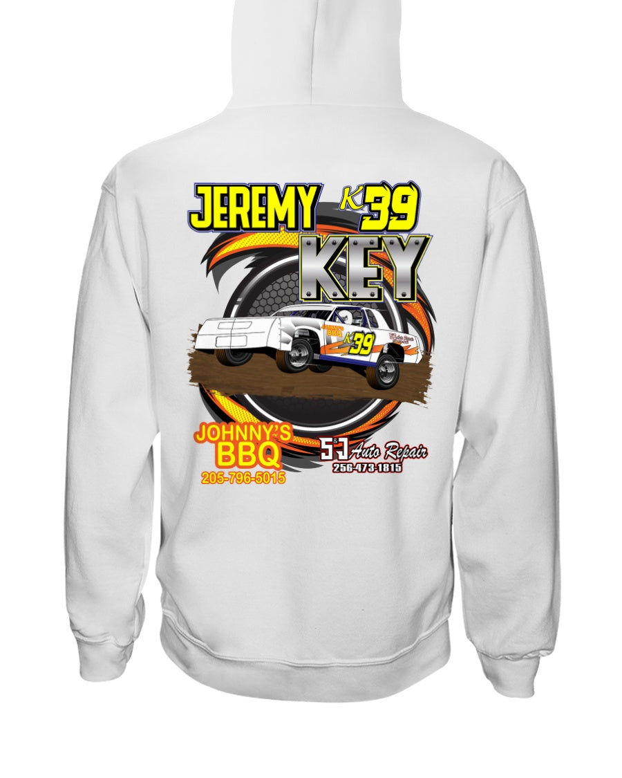 Jeremy Key Hoodie - Red Bomb Graphics - Custom Dirt Racing Shirts