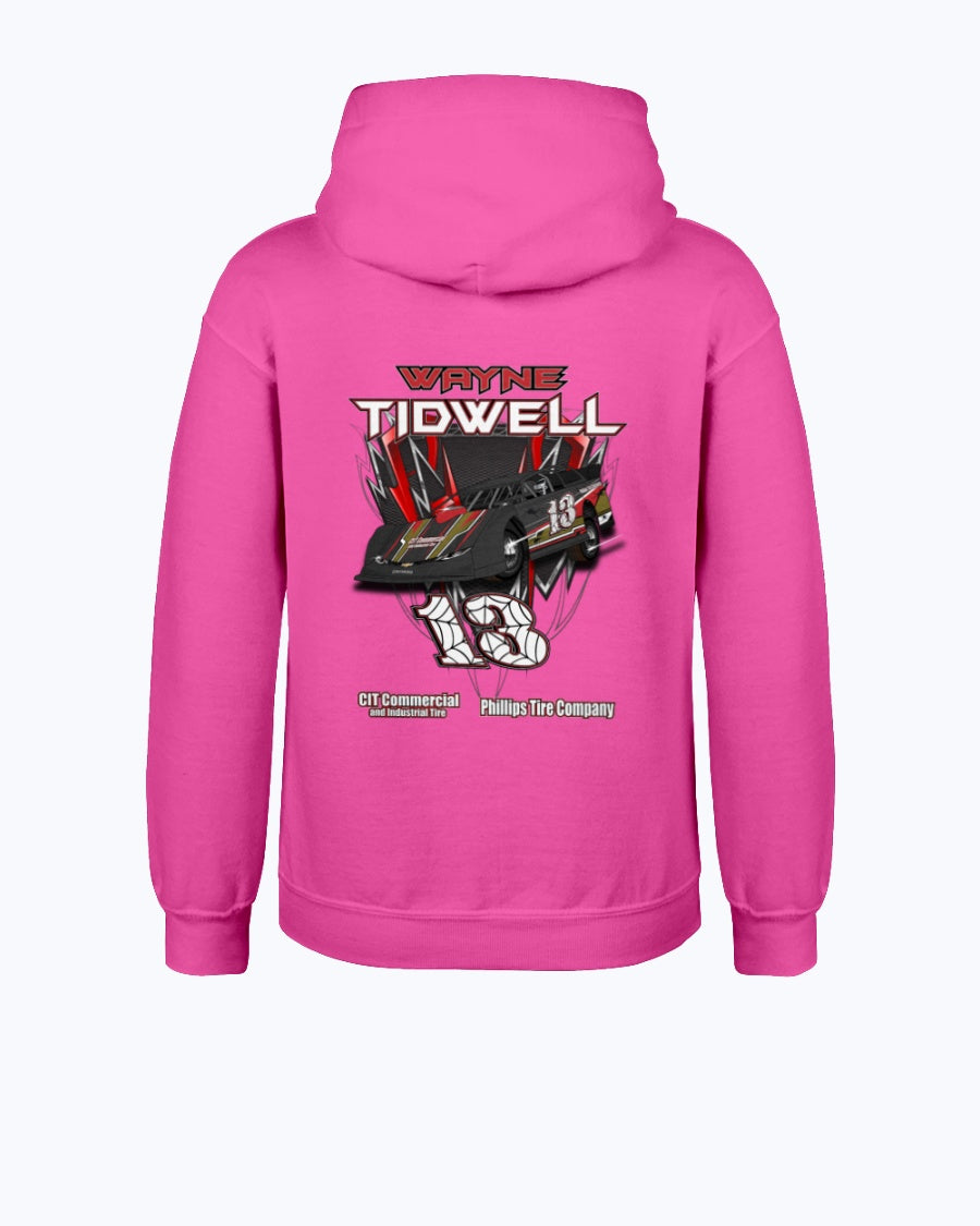 Wayne Tidwell 2020 Youth Hoodie - Red Bomb Graphics - Custom Dirt Racing Shirts