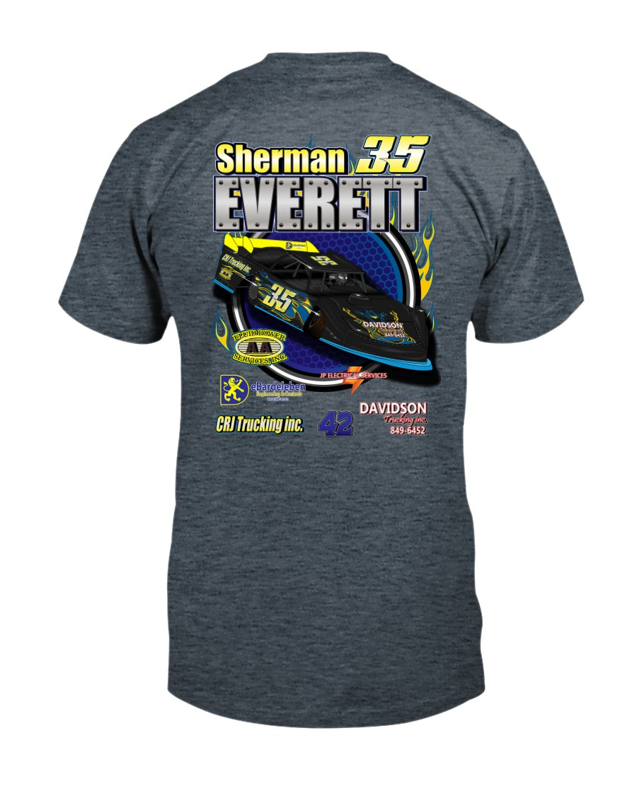 Sherman Everett 2020 - Red Bomb Graphics - Custom Dirt Racing Shirts