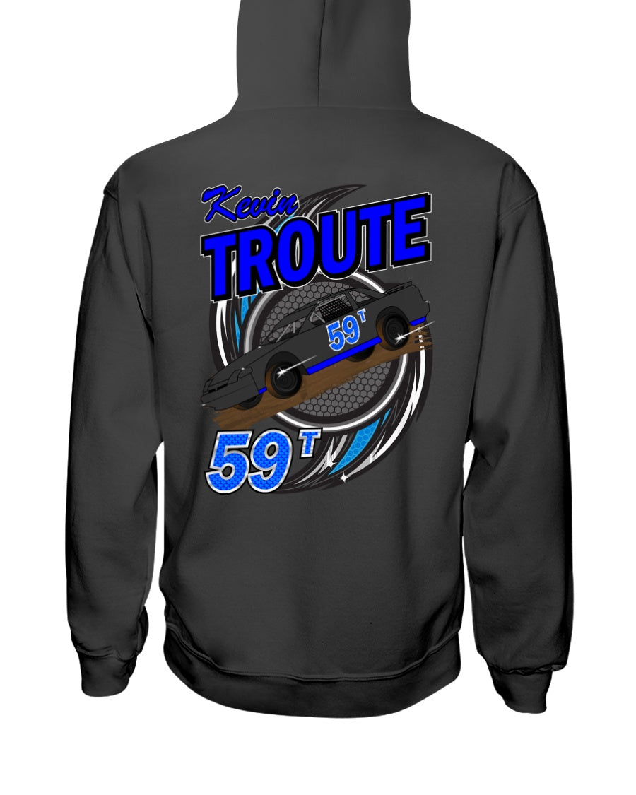 Kevin Troute 2020 Hoodie - Red Bomb Graphics - Custom Dirt Racing Shirts