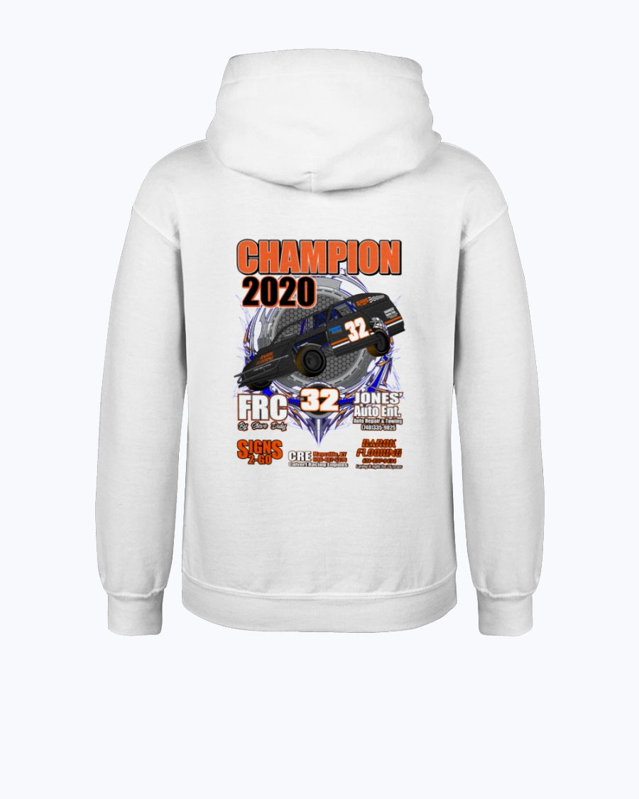 Brandon Furniss 2020 Champion Youth Hoodie - Red Bomb Graphics - Custom Dirt Racing Shirts