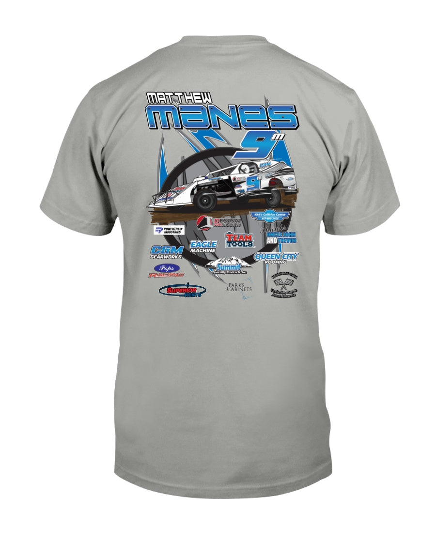 Matthew Manes 2020 Gildan Ultra Cotton T-Shirt - Red Bomb Graphics - Custom Dirt Racing Shirts