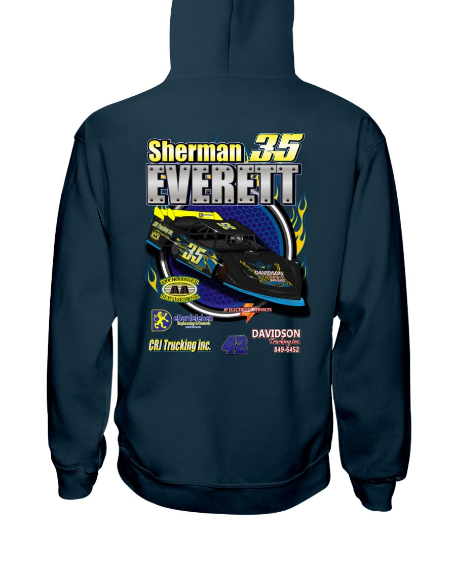 Sherman Everette 2020 Hoodie - Red Bomb Graphics - Custom Dirt Racing Shirts