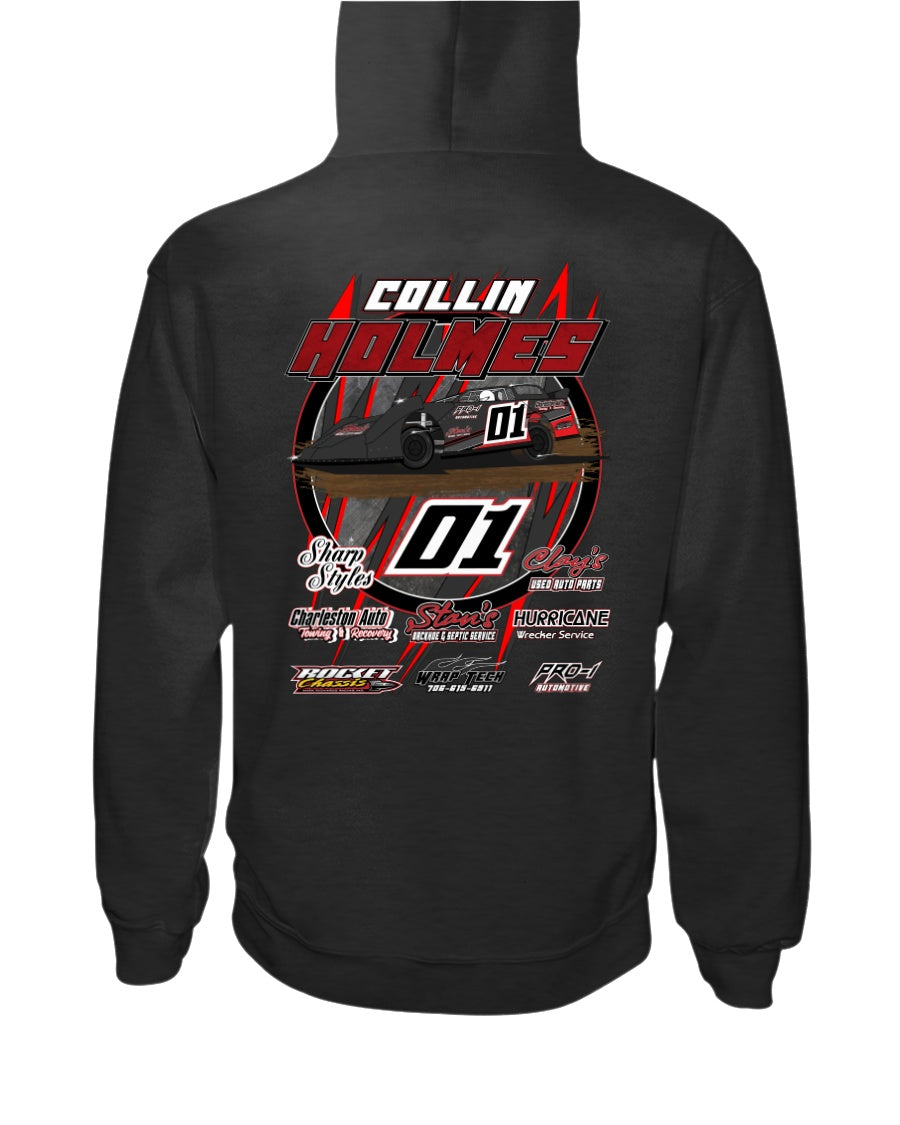 Collin Holmes 2020 Hoodie - Red Bomb Graphics - Custom Dirt Racing Shirts