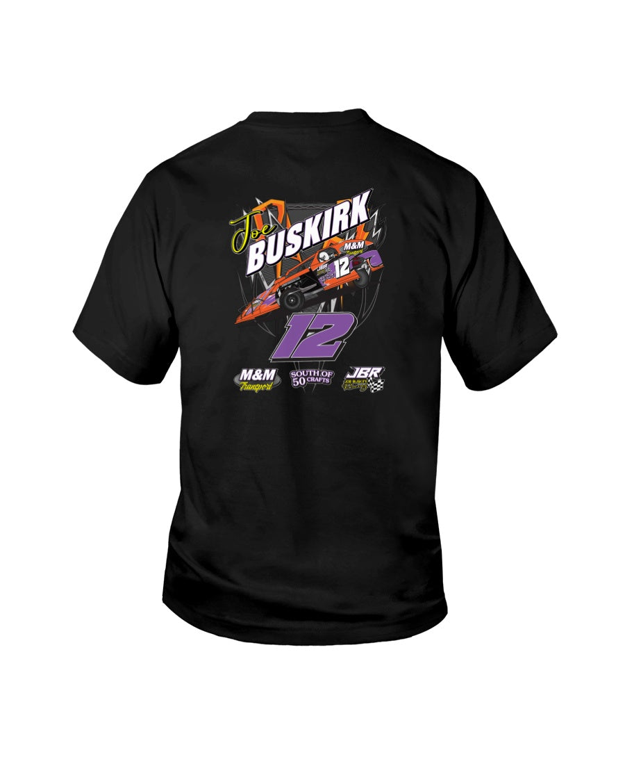 Joe Buskirk 2020 Youth - Red Bomb Graphics - Custom Dirt Racing Shirts