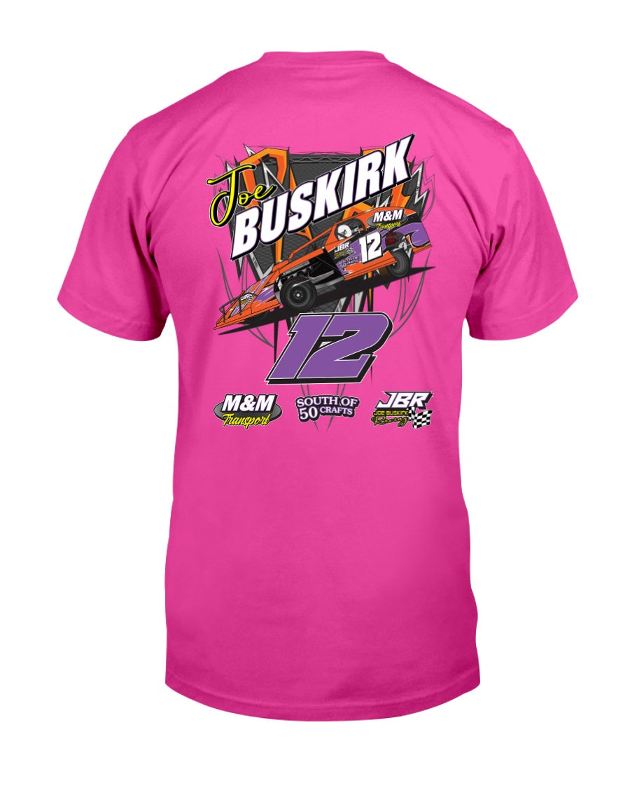 Joe Buskirk 2020 - Red Bomb Graphics - Custom Dirt Racing Shirts