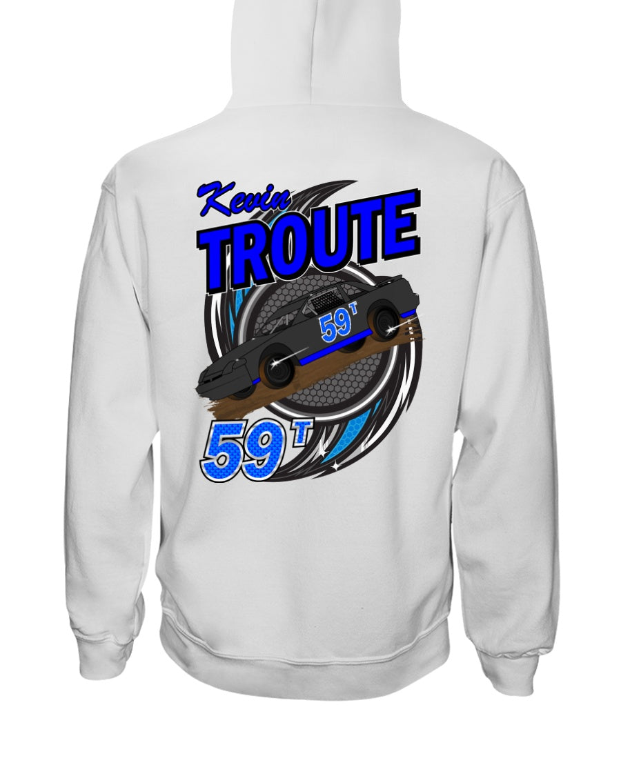 Kevin Troute 2020 Hoodie - Red Bomb Graphics - Custom Dirt Racing Shirts