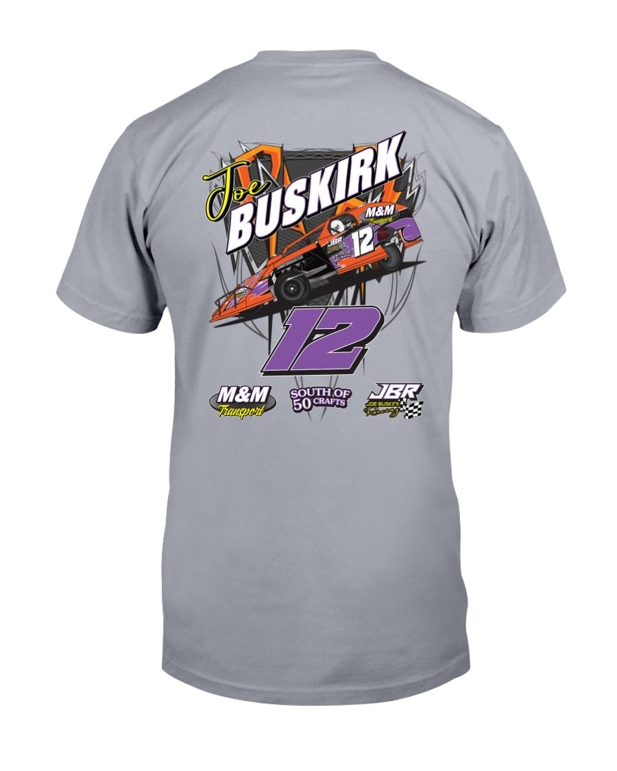 Joe Buskirk 2020 - Red Bomb Graphics - Custom Dirt Racing Shirts