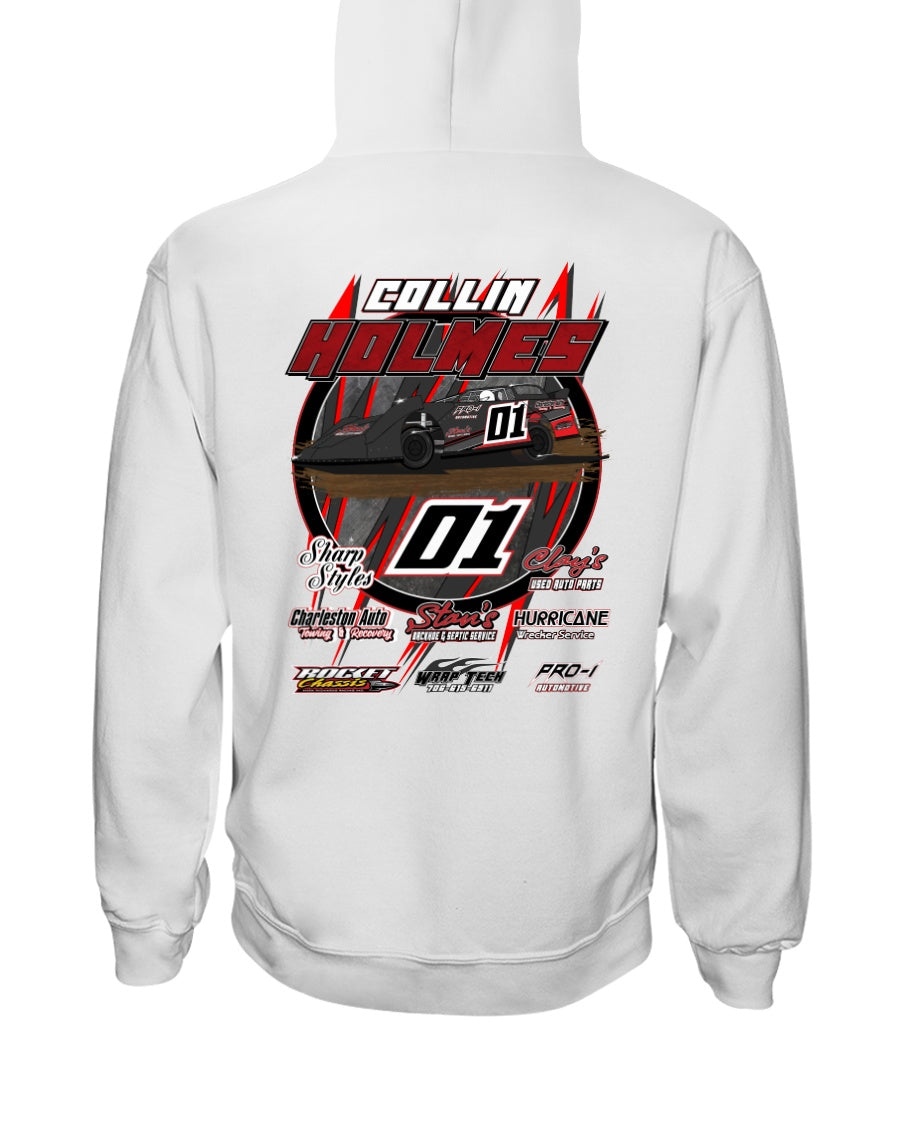 Collin Holmes 2020 Hoodie - Red Bomb Graphics - Custom Dirt Racing Shirts