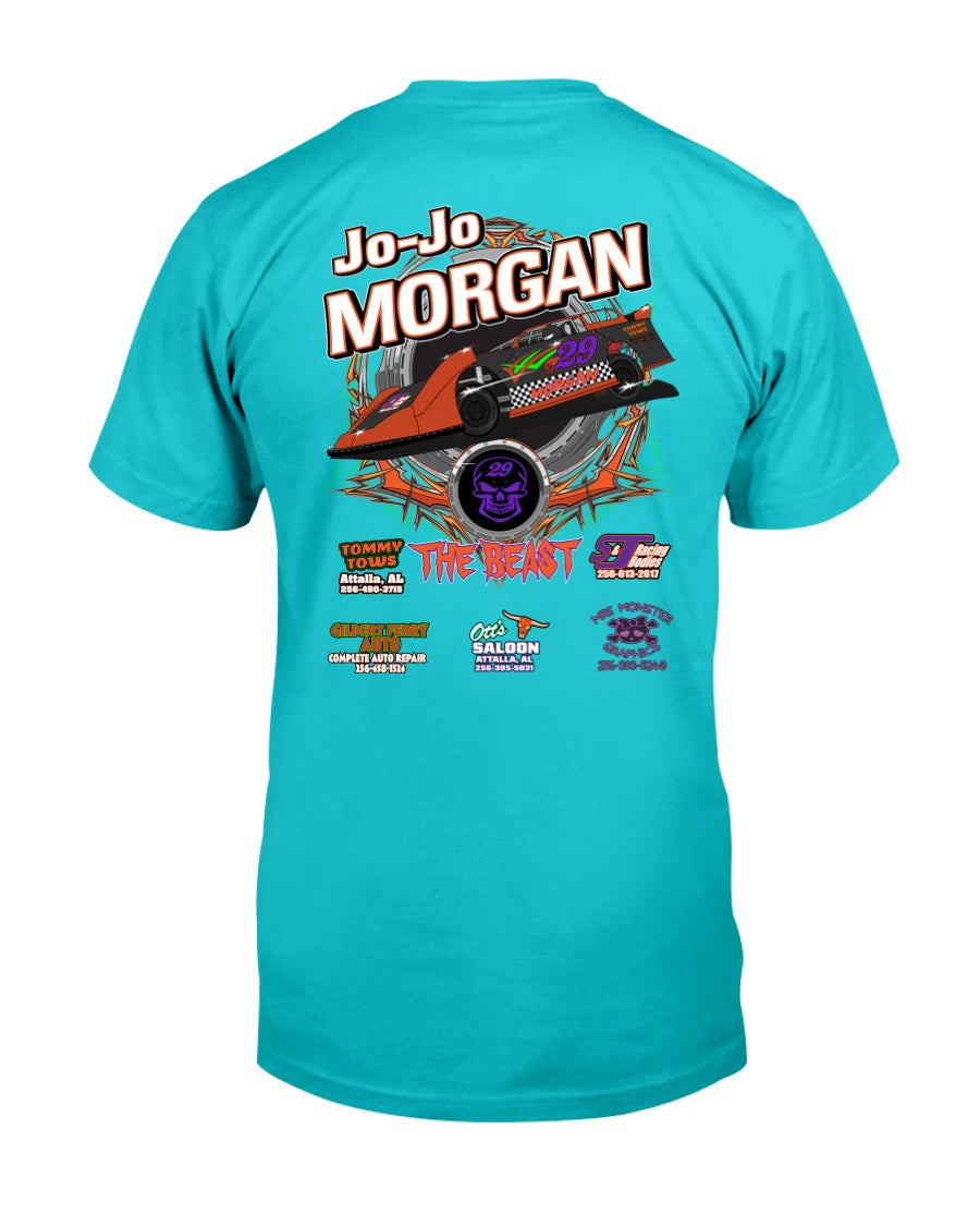 Jo-Jo Morgan 2020 - Red Bomb Graphics - Custom Dirt Racing Shirts