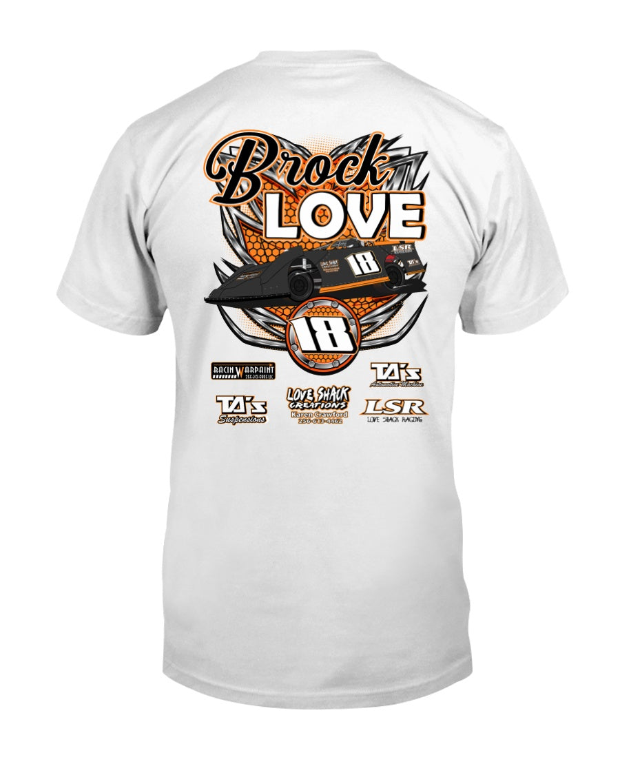 Brock Love 2020 - Red Bomb Graphics - Custom Dirt Racing Shirts