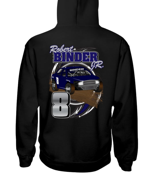 Robert Binder JR 2020 Hoodie - Red Bomb Graphics - Custom Dirt Racing Shirts