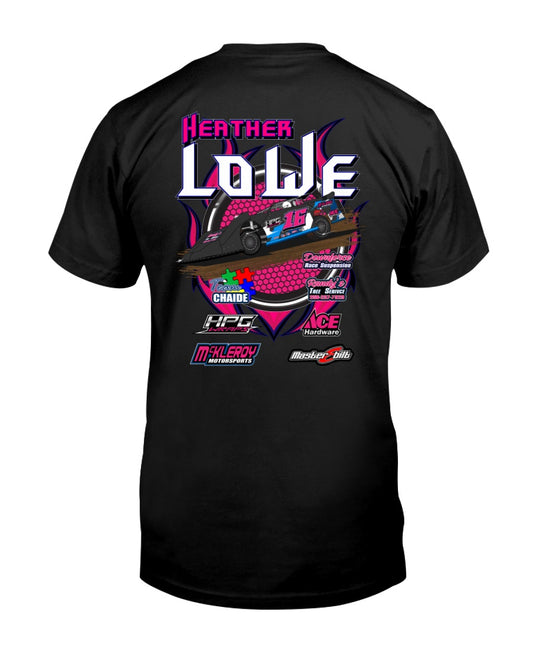 Heather Lowe 2020 - Red Bomb Graphics - Custom Dirt Racing Shirts