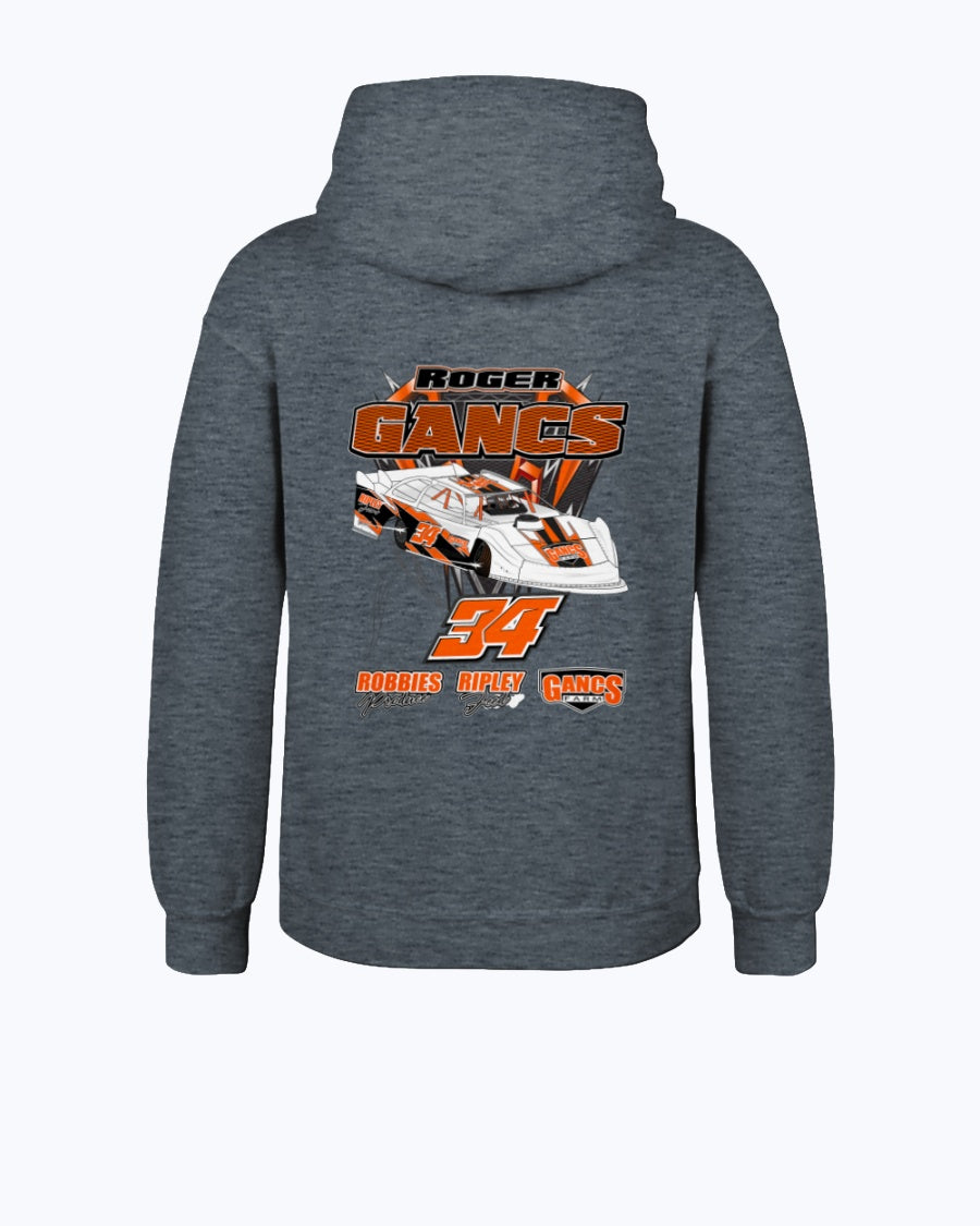 Roger Gancs 2020 Youth Hoodie - Red Bomb Graphics - Custom Dirt Racing Shirts