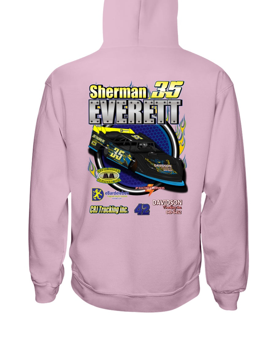 Sherman Everette 2020 Hoodie - Red Bomb Graphics - Custom Dirt Racing Shirts