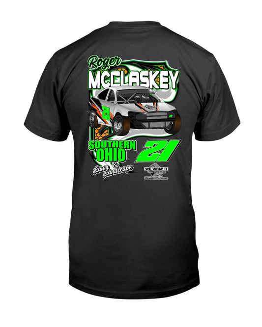 Roger McClaskey 2020 - Red Bomb Graphics - Custom Dirt Racing Shirts