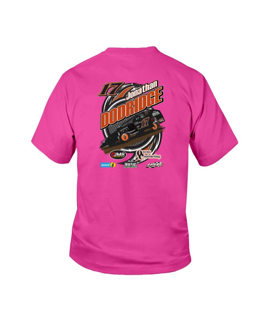 Jonathan Dodridge Youth Shirt - Red Bomb Graphics - Custom Dirt Racing Shirts