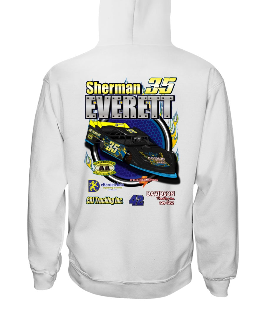 Sherman Everette 2020 Hoodie - Red Bomb Graphics - Custom Dirt Racing Shirts