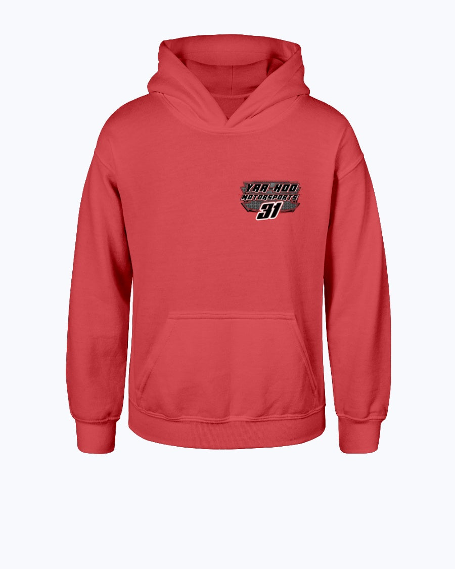 Yaa-Hoo Motorsports 2020 Youth Hoodie - Red Bomb Graphics - Custom Dirt Racing Shirts