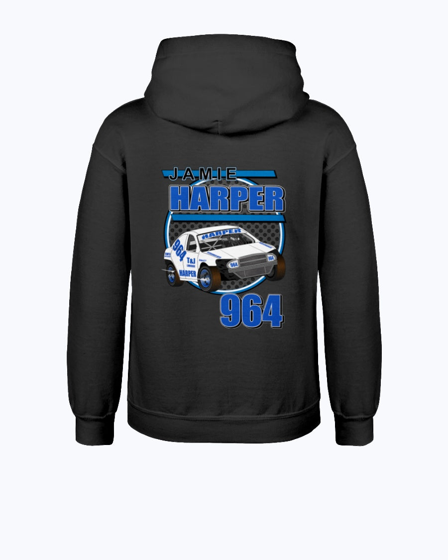 Jamie Harper 2020 Youth Hoodie - Red Bomb Graphics - Custom Dirt Racing Shirts