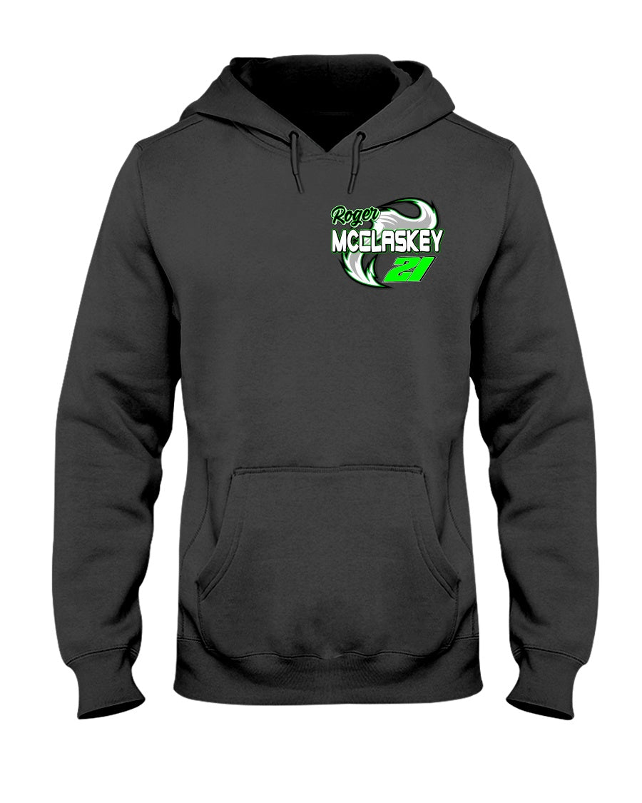 Roger McClaskey 2020 Hoodie - Red Bomb Graphics - Custom Dirt Racing Shirts