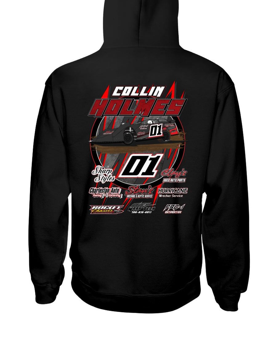 Collin Holmes 2020 Hoodie - Red Bomb Graphics - Custom Dirt Racing Shirts