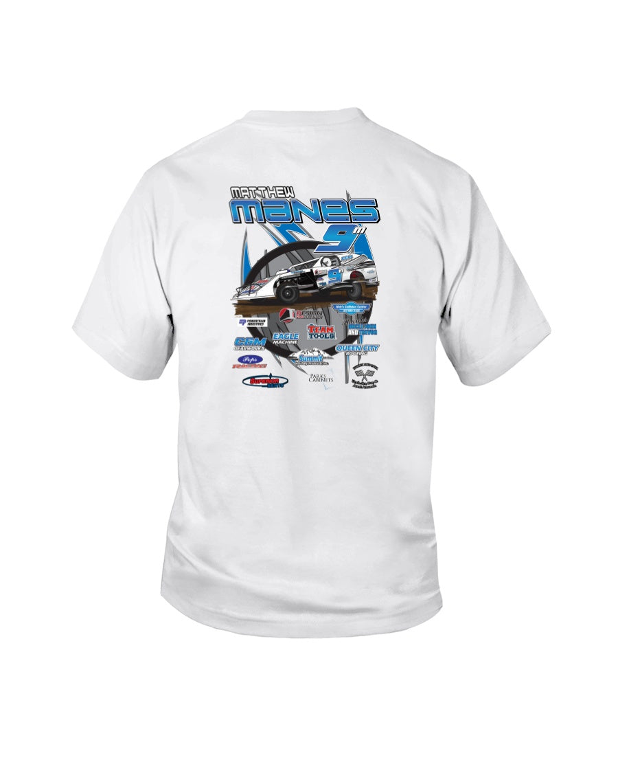 Mathew Manes Youth T-Shirt - Red Bomb Graphics - Custom Dirt Racing Shirts