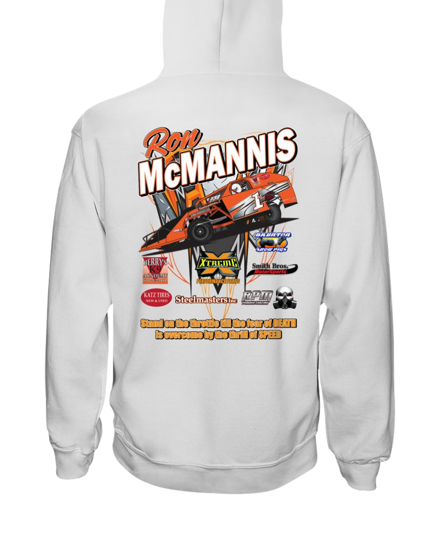 Ron McMannis 2020 Hoodie - Red Bomb Graphics - Custom Dirt Racing Shirts