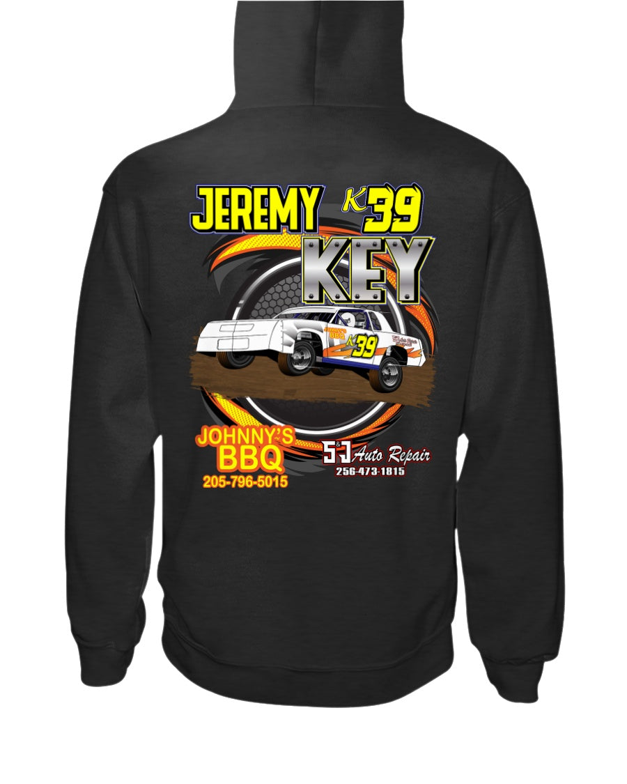 Jeremy Key Hoodie - Red Bomb Graphics - Custom Dirt Racing Shirts