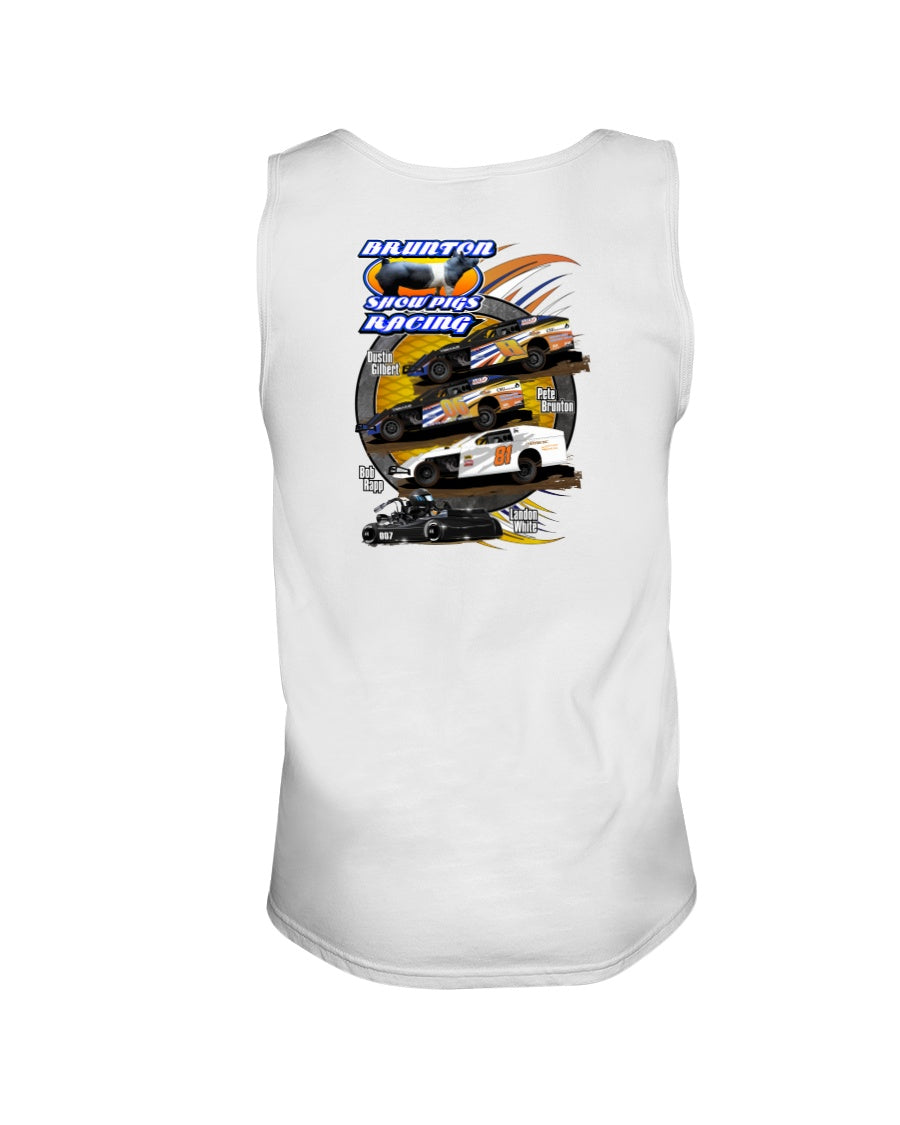 Brunton Show Pig Racing 2020 Tank - Red Bomb Graphics - Custom Dirt Racing Shirts