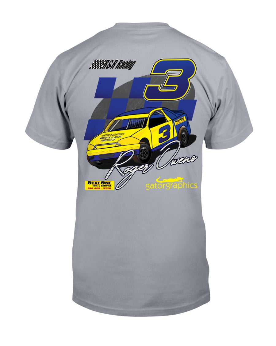 Roger Owens 2020 - Red Bomb Graphics - Custom Dirt Racing Shirts