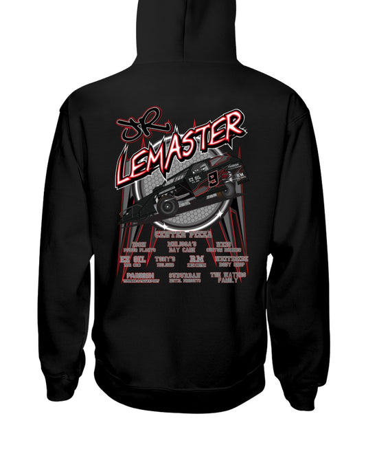 JR Lemaster 2020 Hoodie - Red Bomb Graphics - Custom Dirt Racing Shirts