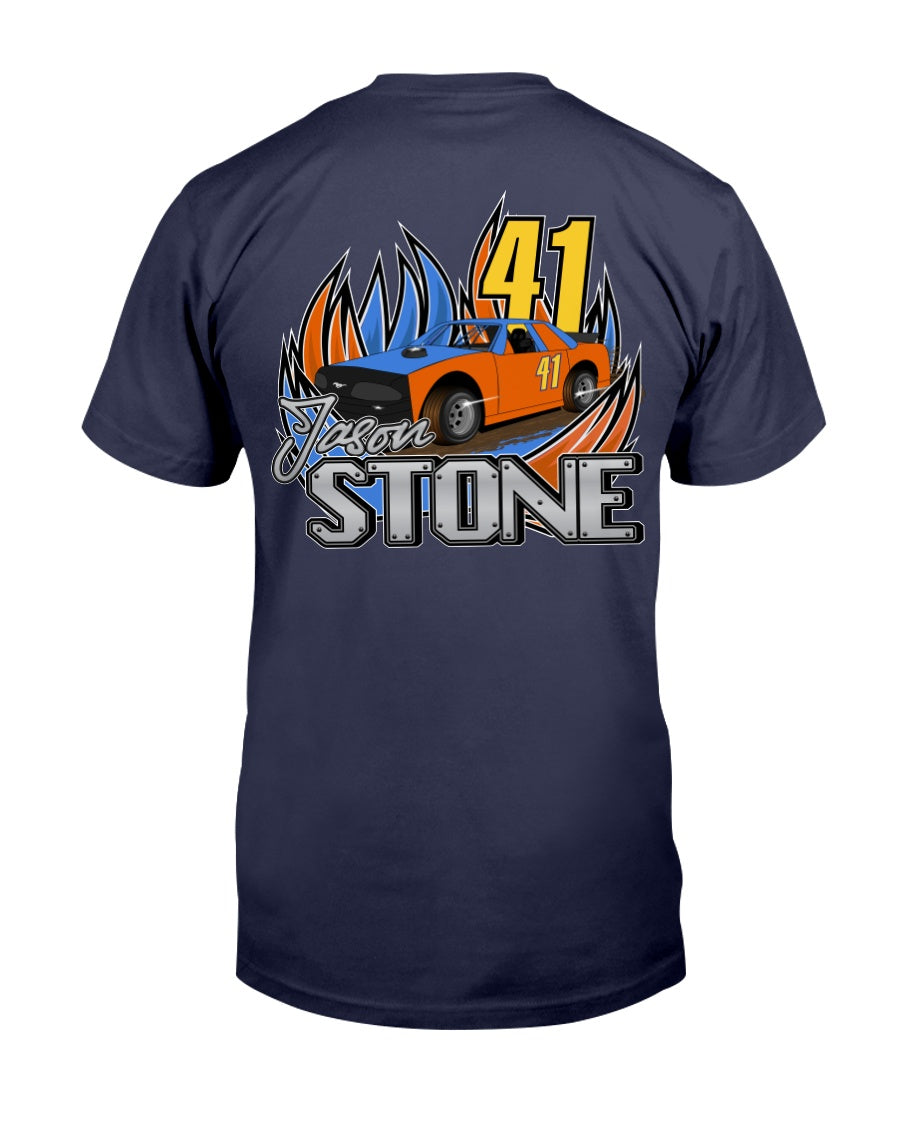 Jason Stone 2020 - Red Bomb Graphics - Custom Dirt Racing Shirts