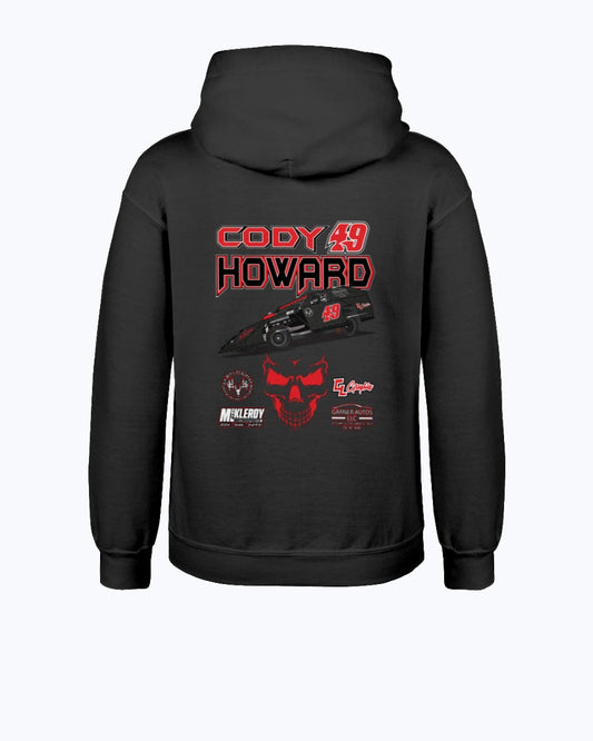 Cody Howard 2020 Youth Hoodie - Red Bomb Graphics - Custom Dirt Racing Shirts