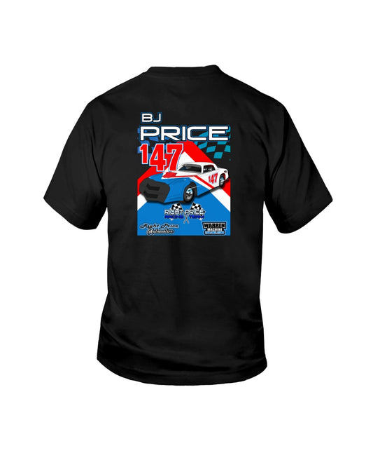 BJ Price 2020 Youth - Red Bomb Graphics - Custom Dirt Racing Shirts