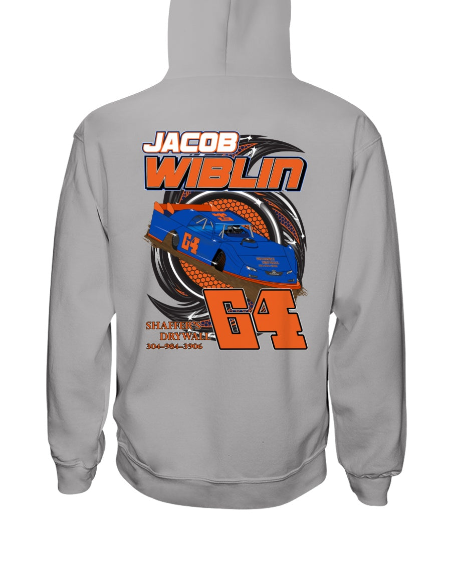 Jacob Wiblin 2020 Hoodie - Red Bomb Graphics - Custom Dirt Racing Shirts