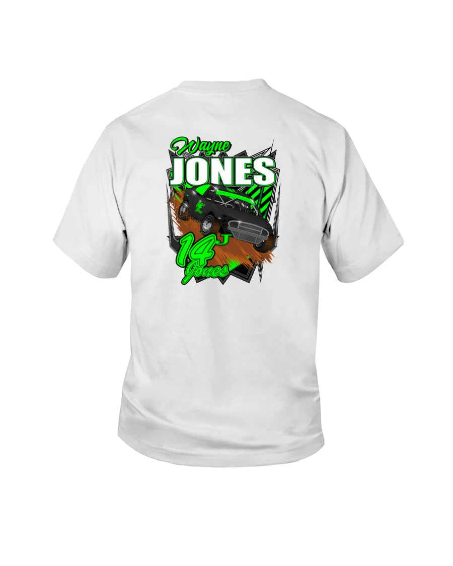 Wayne Jones 2020 Youth - Red Bomb Graphics - Custom Dirt Racing Shirts