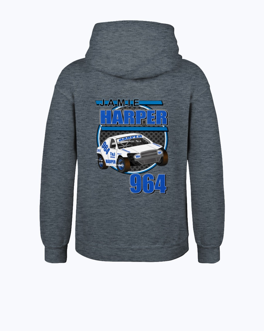 Jamie Harper 2020 Youth Hoodie - Red Bomb Graphics - Custom Dirt Racing Shirts