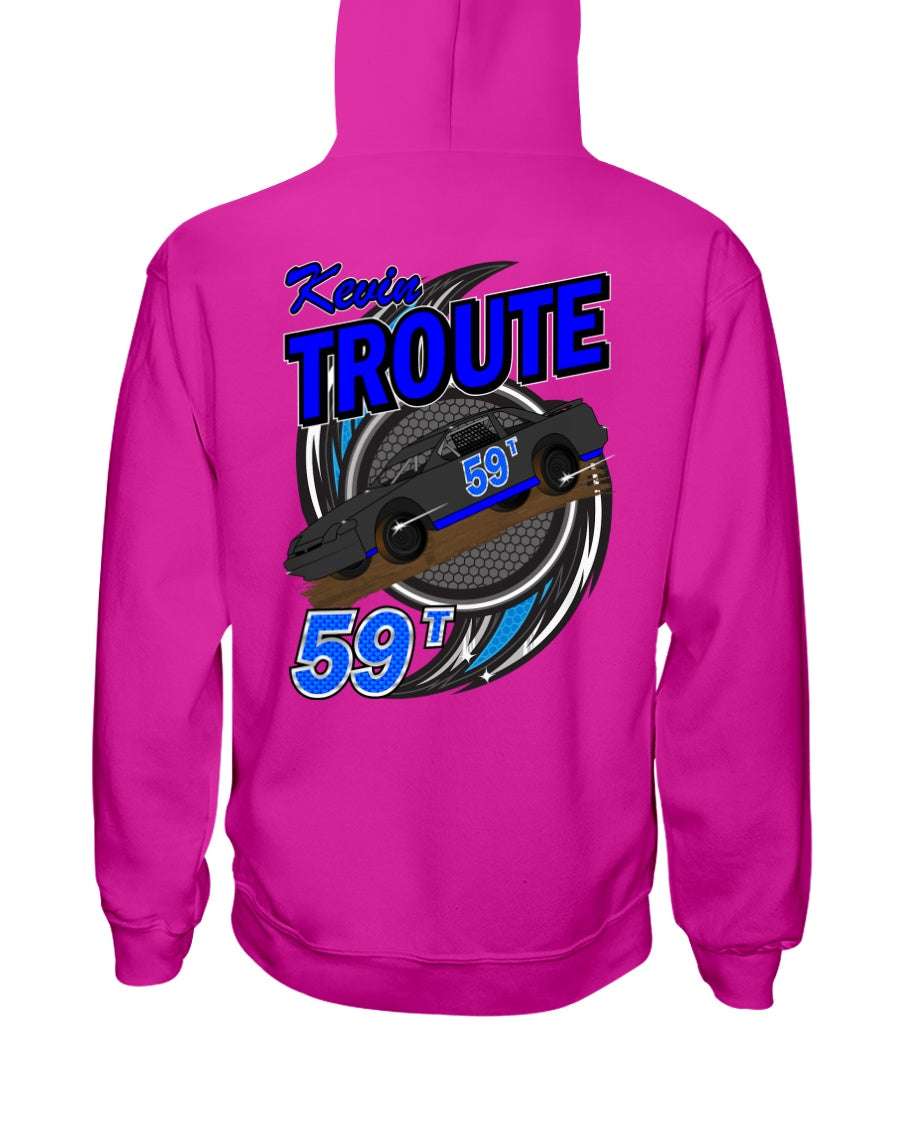 Kevin Troute 2020 Hoodie - Red Bomb Graphics - Custom Dirt Racing Shirts