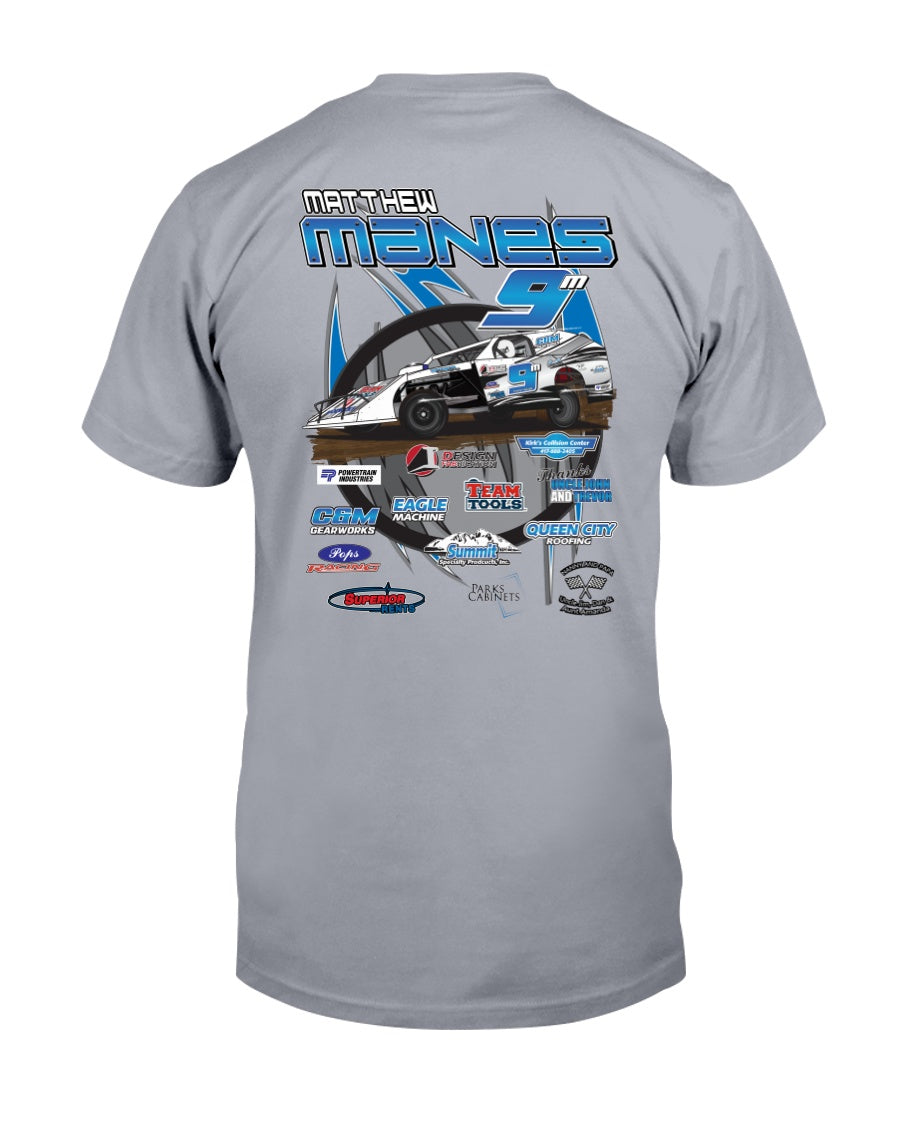 Matthew Manes 2020 Gildan Ultra Cotton T-Shirt - Red Bomb Graphics - Custom Dirt Racing Shirts