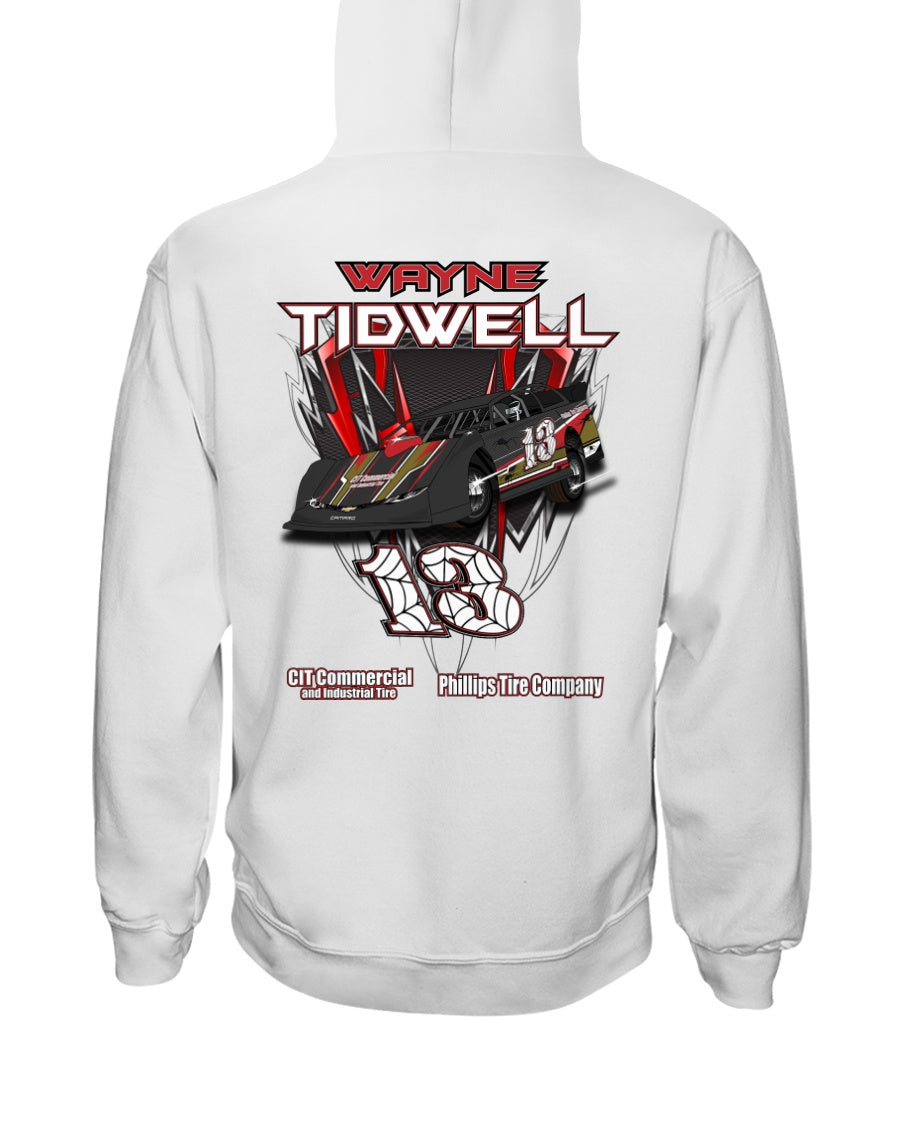 Wayne Tidwell 2020 Hoodie - Red Bomb Graphics - Custom Dirt Racing Shirts