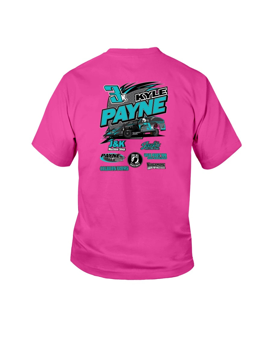 Kyle Payne 2020 V2 Youth - Red Bomb Graphics - Custom Dirt Racing Shirts