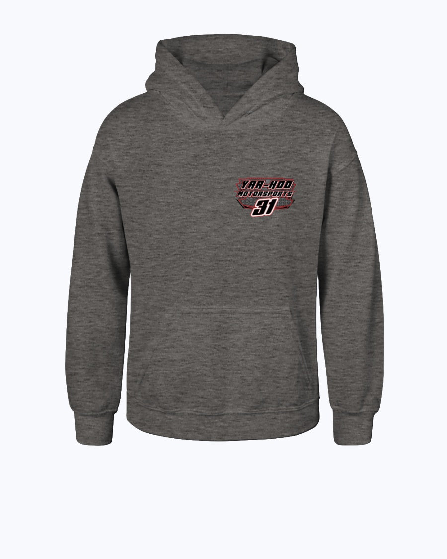 Yaa-Hoo Motorsports 2020 Youth Hoodie - Red Bomb Graphics - Custom Dirt Racing Shirts