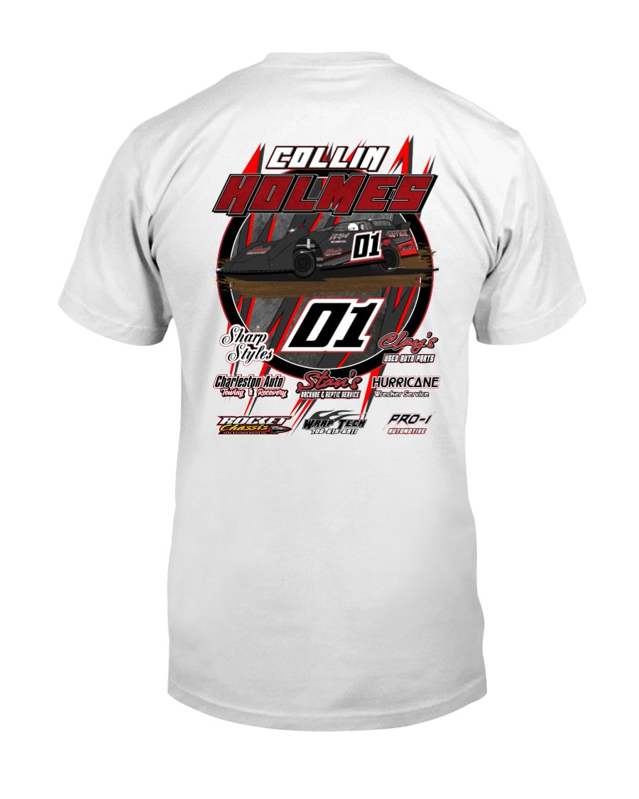 Collin Holmes 2020 - Red Bomb Graphics - Custom Dirt Racing Shirts