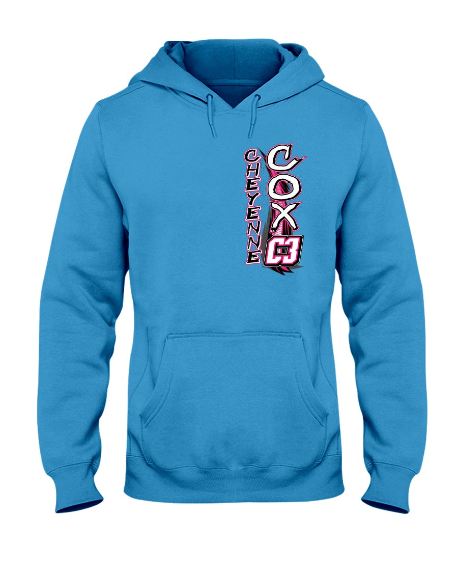 Cheyenne Cox 2020 Hoodie - Red Bomb Graphics - Custom Dirt Racing Shirts