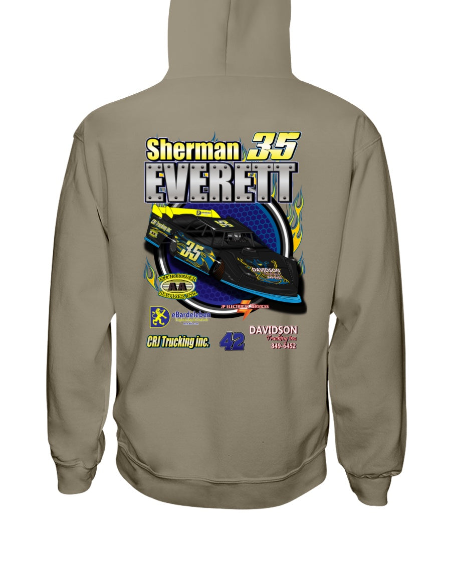 Sherman Everette 2020 Hoodie - Red Bomb Graphics - Custom Dirt Racing Shirts