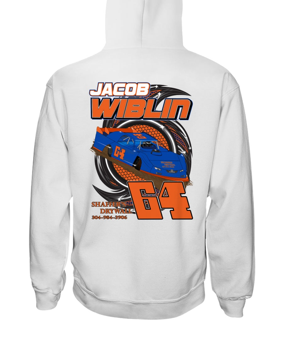 Jacob Wiblin 2020 Hoodie - Red Bomb Graphics - Custom Dirt Racing Shirts